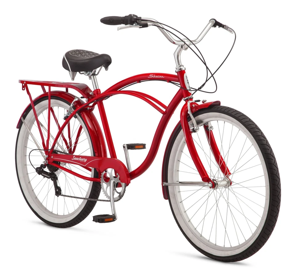 Schwinn Sanctuary 7 Comfort Cruiser Bike Featuring Retro-styled 18-inch/medium