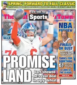 PROMISE LAND JAXSON DART JALEN BRUNSON KNICKS NBA PREVIEW NY POST 10/21 2025 - Picture 1 of 1