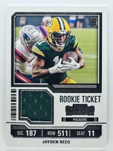 MUESTRAS DE BOLETOS DE NOVATO JAYDEN REED 2023 Contenders #TS18 Green Bay Packers - Imagen 1 de 3