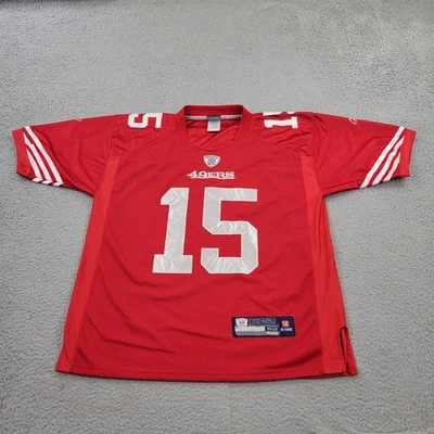 Camiseta bordada Reebok 52 XXL San Francisco 49ers 15 Crabtree NFL para hombre Foto 1 de 4