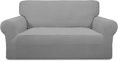 2 Sitzer Schonbezug Einfarbig Sofabezüge Stretch Couch Möbel Schoner - Bild 1 von 4