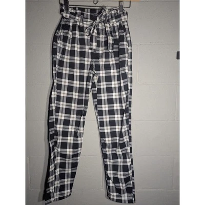 SO Brand подростков высоты черный белый клетку бумажная сумка брюки размер 5 подпоясанный - Изображение 1 из 4