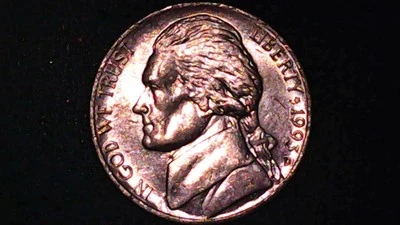 2004 P Jefferson Nickel Missing Clad Layer both sides - Image 1 of 4