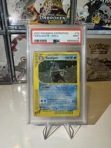 2002 POKEMON EXPEDITION #12 FERALIGATR-HOLO PSA 9 - Picture 1 of 2