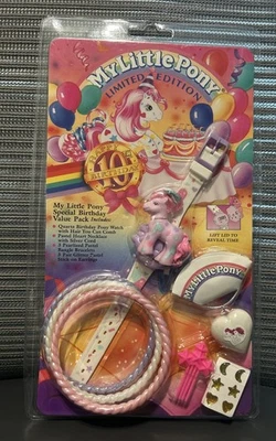 Vintage My Little Pony, Edición Limitada, RELOJ, COLLAR, PULSERAS / NUEVO EN CAJA 1992 Foto 1 de 4
