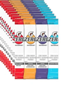 Gatorade G Zero Powder 4 Flavor Variety Pack 10 of Each FlavorPack of 40 0.10... - Picture 1 of 5