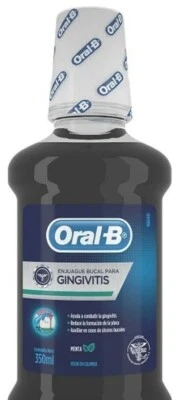 ENJUAGUE BUCAL ORAL-B CLEAN MOUTH WASH GINGIVITIS COMBAT MENTA MINT 350ML ❤️ - Image 1 of 4
