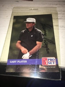 Gary Player signierte 1992 Golfkarte - Bild 1 von 1