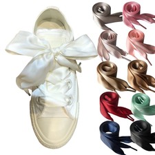 Goodlace Satin Flachsenkel 2 Paar - 2 Cm Breit, Längen 100-140 Cm, Für Sneaker & Freizeitschuhe