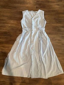 Vestido midi vintage denim hecho a mano con botones en el corazón talla M usado en excelente estado - Imagen 1 de 9