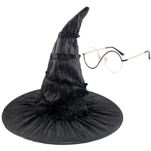 Witch Hat Witch Cosplay Glasses Cosplay Outfits Props Ruched for Party Carnivals - Picture 1 of 12