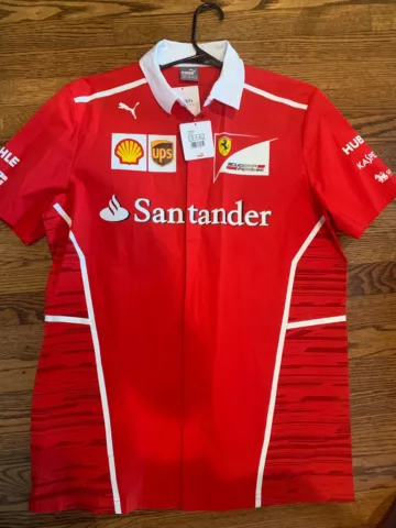 Mens Puma Scuderia Ferrari SF Team Shirt - Rosso Corsa Size M Cover
