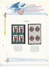 Mint Usa  Stamps  In Blocks Mntd.  White Ace Album Pages  Issued   1972   (219)