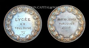 TOULOUSE Lycée de TOULOUSE. Adjudications Publiques 1889. Argent - Imagen 1 de 1