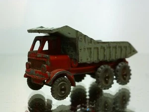 MADE IN ENGLAND (morestone) 18 FODEN DUMP TRUCK - RED + GREY - GOOD - 494 - Imagen 1 de 6
