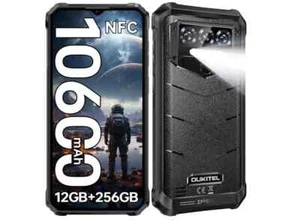 OUKITEL WP38 Rugged Smartphone 2024 12GB 256GB 10600mAh 6.52'' IP68 NFC Face ID - Picture 1 of 5