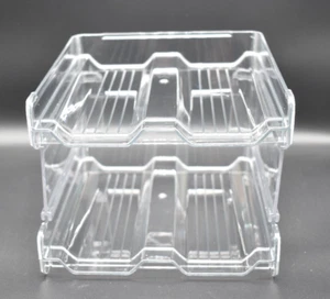 Estante apilable de plástico transparente Lifewit / 2 niveles / tiene capacidad para 4 botellas - Imagen 1 de 9