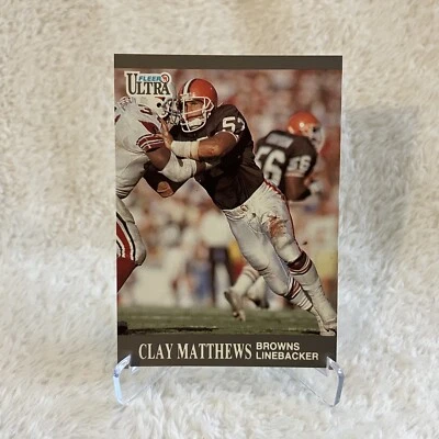 1991 FLEER ULTRA CLAY MATTHEWS #31 CLEVELAND BROWNS NFL - Image 1 of 4
