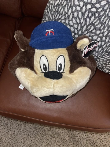 MLB Minnesota  Twins Nogginz Plush Toy Big Huge Head Blue Novelty Twin Mascot Cover