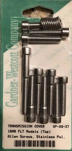 SP-88-37 GARDNER-WESTCOTT 1999 FLT MODELS TRANS COVER TOP S/S ALLEN SCREWS - Foto 1 di 1