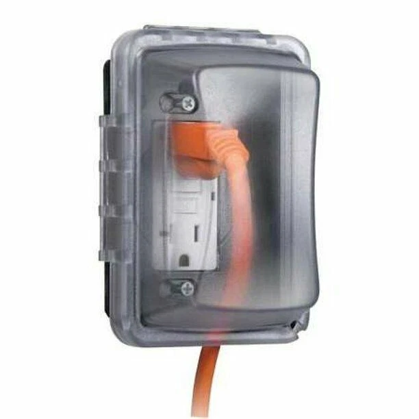 TayMac MM410C Single Horizontal/Vertical Mount Outlet Cover - Clear