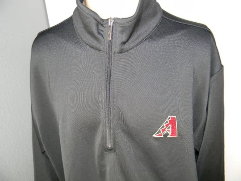 ARIZONA DIAMONDBACKS Antigua pullover lightweight jacket quarter zip men's 2XL Cover