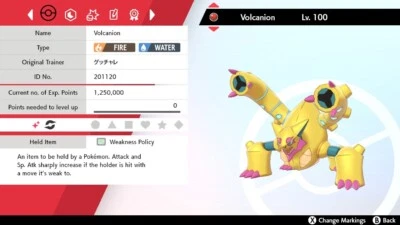 ✨Shiny✨2020 Event Volcanion For Pokemon Sword & Shield