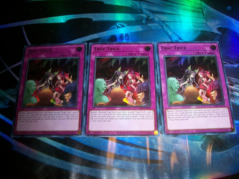 3x Trap Trick 1st Edition Ultra Rare RA03-EN078 Yu-Gi-Oh! - Image 1 of 1