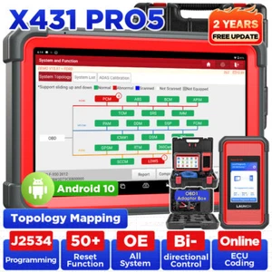2025 Launch X431 Pro 5 Automotive OBD2 Diagnostic Tool J2534 ECU Programmer German - Picture 1 of 18