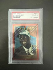 1995-96 Topps Finest Kevin Garnett #115 PSA 9 MINT Rookie RC HOF w/ Coating
