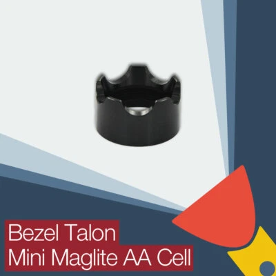 Crenellated Strike Bezel Talon Face Cap Mini Maglite AA Cell Torch/flashlight