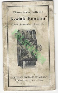 Vintage Kodak Bantam Camera Manual - Picture 1 of 1