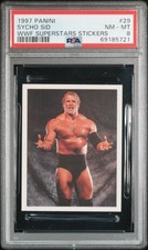 1997 Panini WWF Superstars Stickers #29 Sycho Sid "Vicious" PSA 8 NM-MT