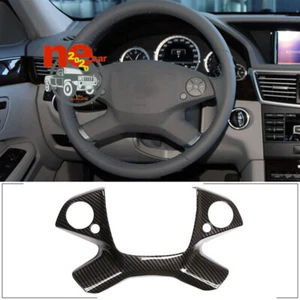 ABS Fiber Steering Wheel Button Frame Cover Trim For Benz E Class W212 2009-2013 - Picture 1 of 7