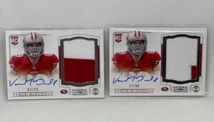 2013 National Treasures Vance McDonald Rookie RC Auto Autograph 2 Card Lot /99 - Picture 1 of 2