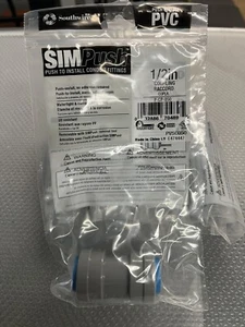 Southwire SimPush P-CP-050 1/2" PVC wasserdichter Druck zum Installieren der Kupplung (10er-Pack - Bild 1 von 3