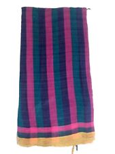 Indian Vintage Pure Cotton Plain Printed Saree Multi Color Crafting Sari ECS05