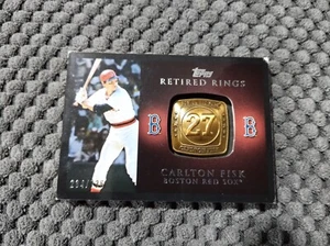 carlton fisk 2012 topps retired rings red sox #RR-CF 234/736 worn corners - Picture 1 of 2
