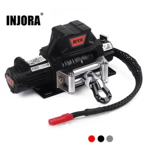 INJORA Steel Wire Automatic Winch for 1/10 RC Axial SCX10 90046 D90 TRX4 Recat - Picture 1 of 11