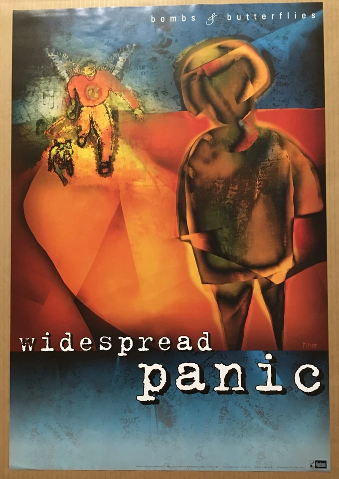 PÓSTER PROMOCIONAL PANICO GENERALIZADO 1997 vintage para Bombs Butterflies CD 20x29,5 COMO NUEVO Foto 1 de 1