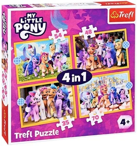 Trefl 4 in 1 Jigsaw Puzzle Pieces 4+ Kids My Little Pony - Picture 1 of 5