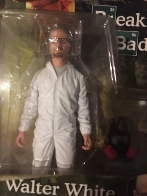 Breaking Bad WALTER WHITE Figura Coleccionable Traje Blanco Hazmat Mezco Toyz - NUEVO Foto 1 de 4