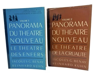 FRENCH LANGUAGE Panorama Du Theatre Nouveau vol 1 & 2 Benay & Kuhn 1967 RARE - Picture 1 of 12