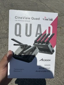 Accsoon CineView QUAD SDI HDMI 2.4G 5G Wireless Video Transmission System TX+RX - Bild 1 von 2