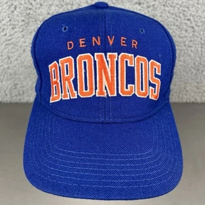 Broncos Arch Logo Starter Hat Vintage 100% Wool - Picture 1 of 9