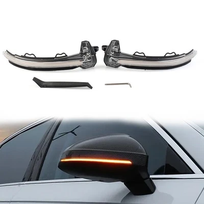 For Audi A4 S4 B9 A5 S5 RS4 Dynamic LED Turn Signal Light Side Mirror Indicator - Image 1 of 4