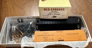 Red Caboose HO Kit RC-1008-6 Mather Meat Reefer Swift (orange) #15912 NIB NY - Picture 1 of 5