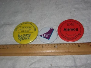 Three Vintage Illinois Related Pinback Buttons State fair Urbana - Picture 1 of 1