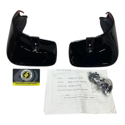 99-05 Mazda Miata MX5 OEM Small Tupperware Appearance Mudflap Mud Flap Set Black - Image 1 of 2
