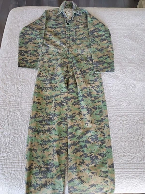 Vintage Rothco Coveralls Adult L Digital Camouflage Lightweight Front Zip - Image 1 of 4